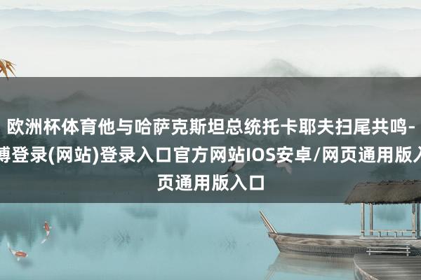 欧洲杯体育他与哈萨克斯坦总统托卡耶夫扫尾共鸣-世博登录(网站)登录入口官方网站IOS安卓/网页通用版入口