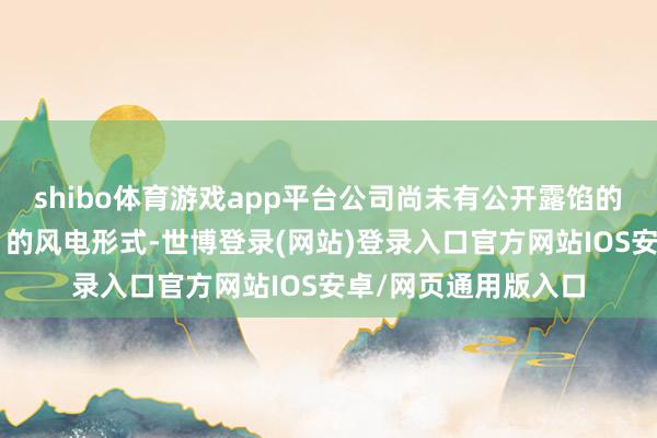 shibo体育游戏app平台公司尚未有公开露馅的已实践“以大代小”的风电形式-世博登录(网站)登录入口官方网站IOS安卓/网页通用版入口