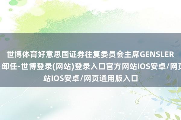 世博体育好意思国证券往复委员会主席GENSLER规画来岁1月卸任-世博登录(网站)登录入口官方网站IOS安卓/网页通用版入口