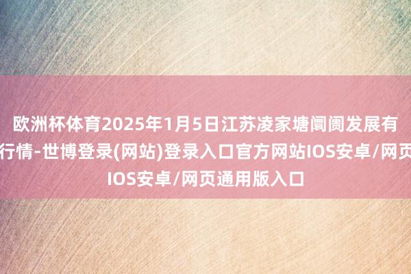 欧洲杯体育2025年1月5日江苏凌家塘阛阓发展有限公司价钱行情-世博登录(网站)登录入口官方网站IOS安卓/网页通用版入口