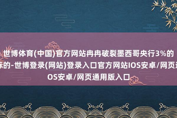 世博体育(中国)官方网站冉冉破裂墨西哥央行3%的年度通胀标的-世博登录(网站)登录入口官方网站IOS安卓/网页通用版入口